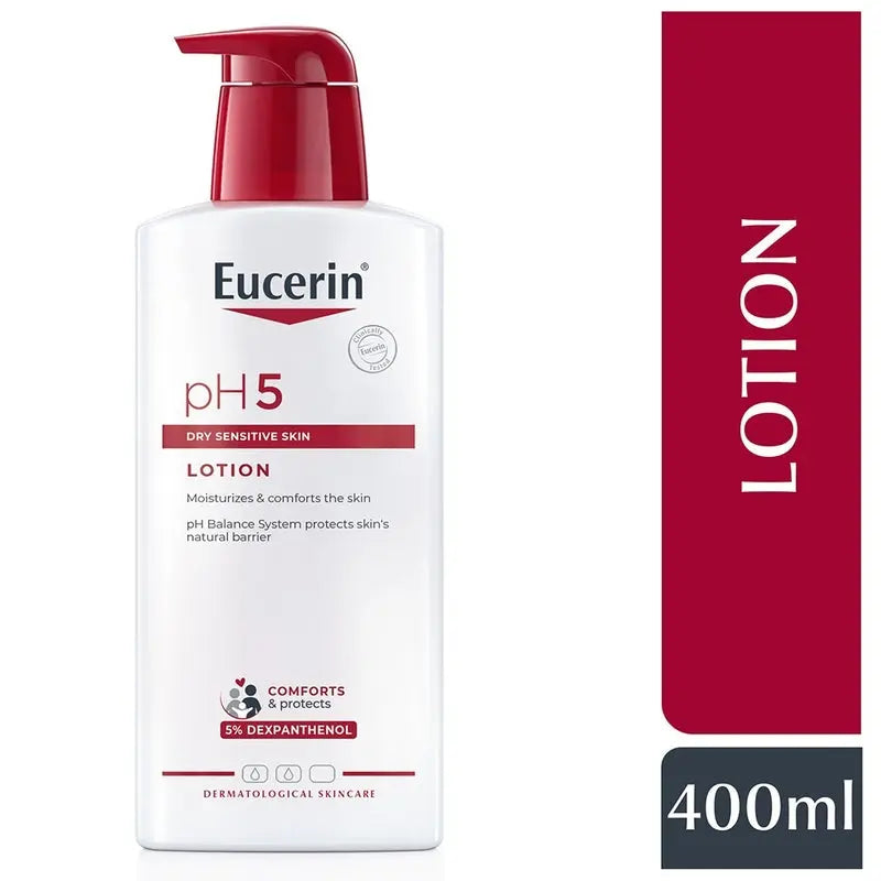Eucerin pH5 Skin Protection Moisturizing Body Lotion For Allergy-prone, Dry & Sensitive Skin 400ml Eucerin