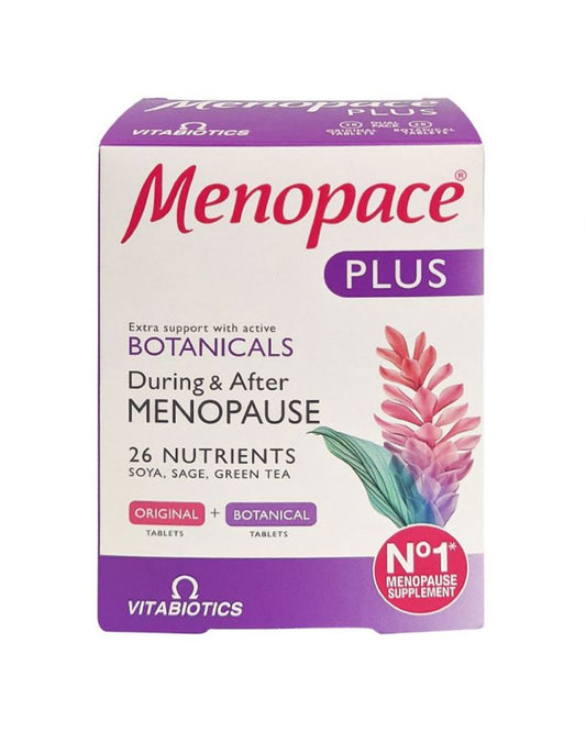 Vitabiotics Menopace Plus During & After Menopause Support Tablets, Pack of 56's