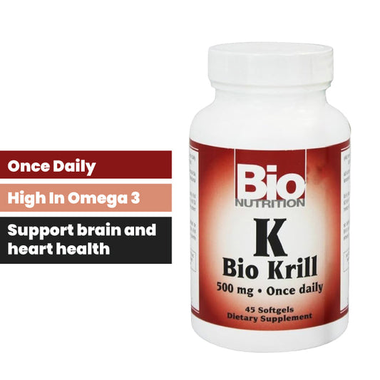 Bio Nutrition Krill 500mg 45 Softgels
