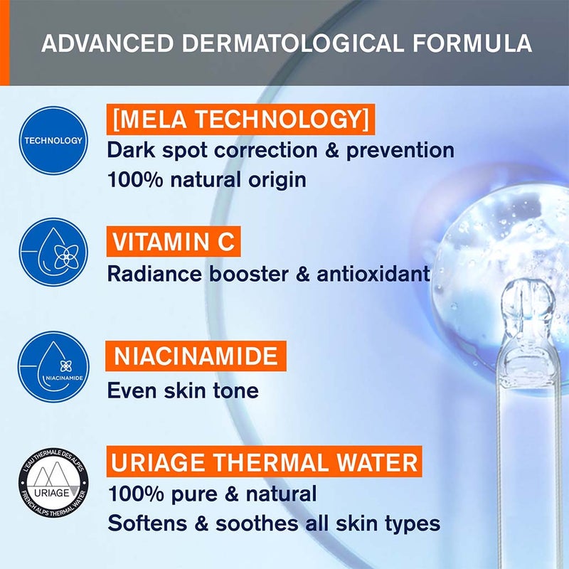Uriage Depiderm With Vitamin C Brightening & Cleansing Foaming Cream 100ml