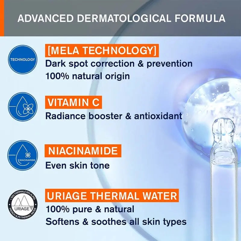 Uriage Depiderm With Vitamin C Brightening & Cleansing Foaming Cream 100ml Uriage