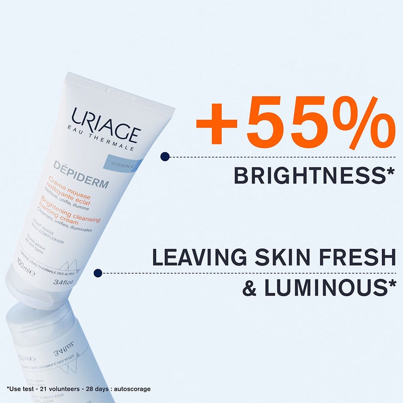 Uriage Depiderm With Vitamin C Brightening & Cleansing Foaming Cream 100ml