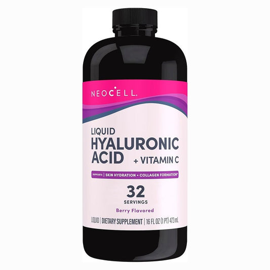 NeoCell Hyaluronic Acid Blueberry Liquid With Vitamin C For Skin & Joints 473ml