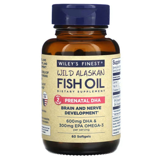 Wiley's Finest Prenatal DHA Fish Oil Softgels, Pack of 60's