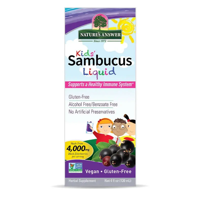 Nature's Answer Sambucus Kids Syrup For Immune Support 120ml Nature's Answer