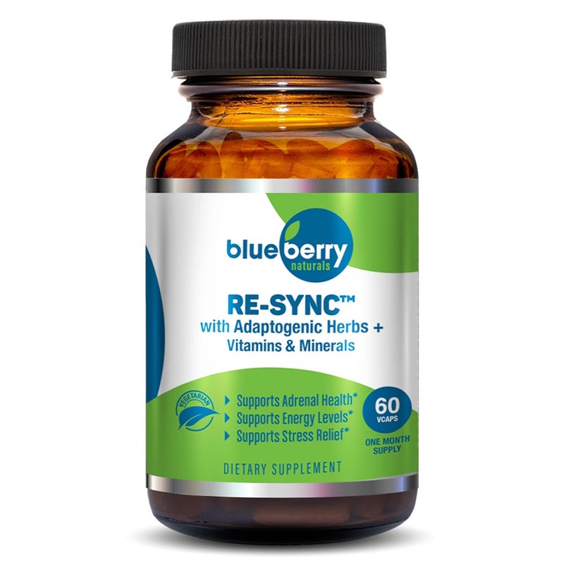 Blueberry Naturals Re-Sync Vegetarian Capsules 60's B0326 Blueberry Naturals