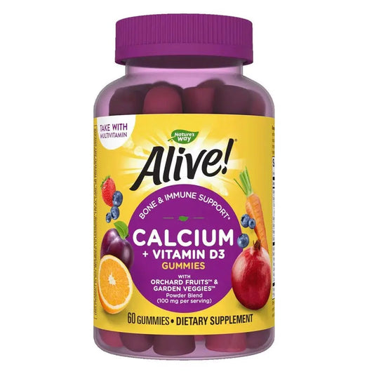 Alive Calcium + D3 Gummies 60's Alive