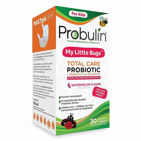 Probulin My Little Bugs Total Care Kid's Probiotic Watermelon Chewable Tablets, Pack of 30's Probulin
