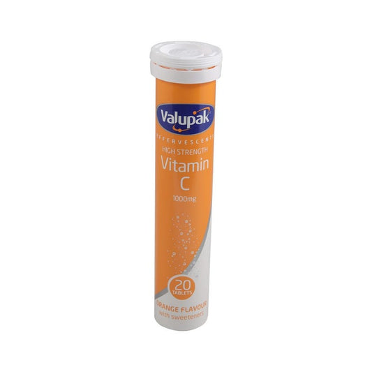 Valupak Vitamin C 1000 mg Effervescent Tablets 20's
