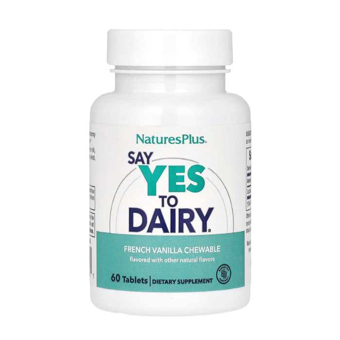 Natures Plus Say Yes To Dairy Natural Lactose Enzyme - 50 Chewable Tablets