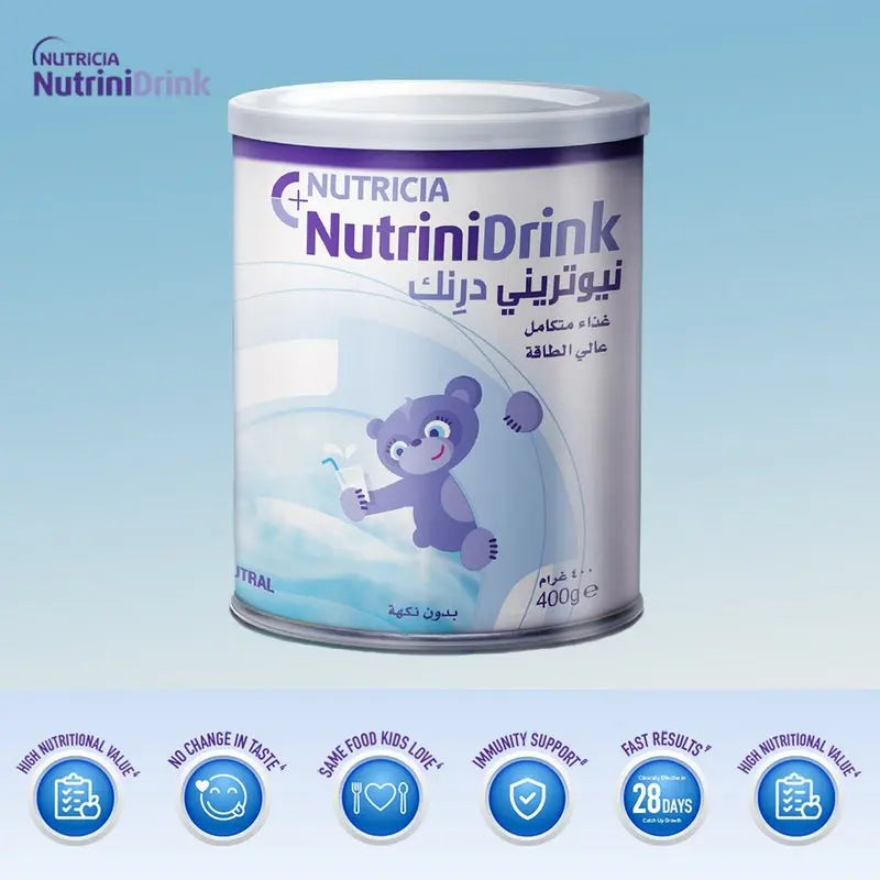 Nutricia NutriniDrink Children's Milk Special Formula For 12+ Months Neutral Flavour 400g Nutricia