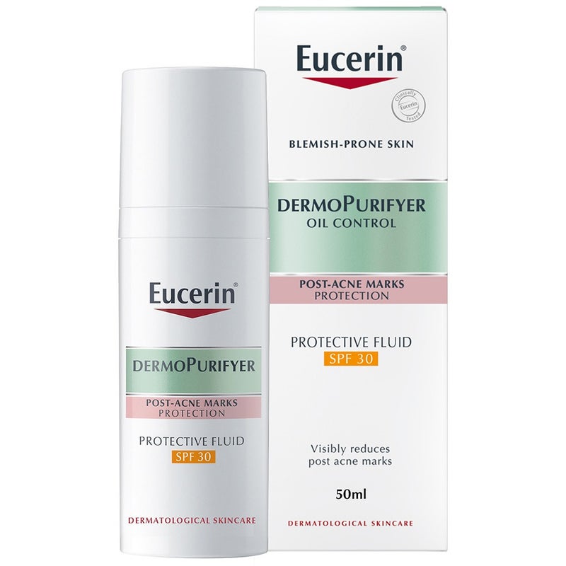 Eucerin Dermo Purifyer Post Blemish Anti-Mark SPF 30 Protective Fluid For Acne Prone Skin 50ml Eucerin