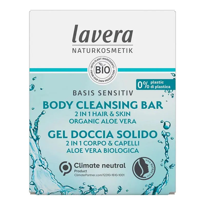 Lavera Basis Sensitiv 2 In 1 Hair & Skin Body Cleansing Bar Lavera