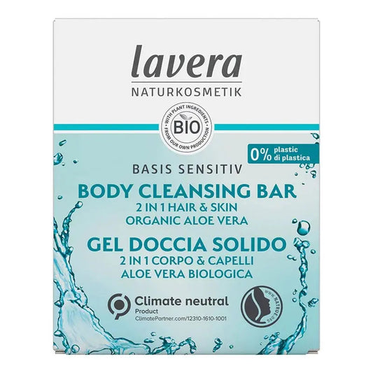 Lavera Basis Sensitiv 2 In 1 Hair & Skin Body Cleansing Bar Lavera