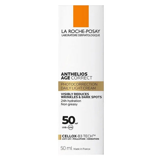 La Roche Posay Anthelios Age Correct SPF50 Anti-Ageing Invisible Sunscreen With Niacinamide 50ml La Roche-Posay