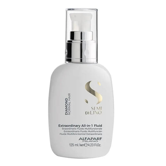 Alfaparf Milano Semi Di Lino Diamond Extraordinary All-In-One Leave-In Fluid With Thermal Protection For Normal Hair 125ml Alfaparf