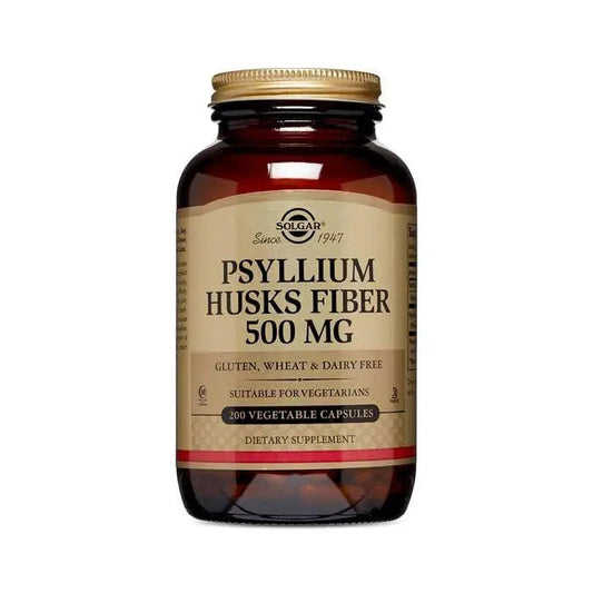 Solgar Psyllium Husks Fiber 500mg Vegetable capsules 200's Solgar