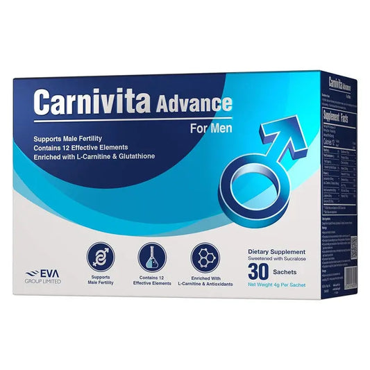 Eva Pharma Carnivita Advance Oral Powder Sachets For Men, Pack of 30's Eva Pharma