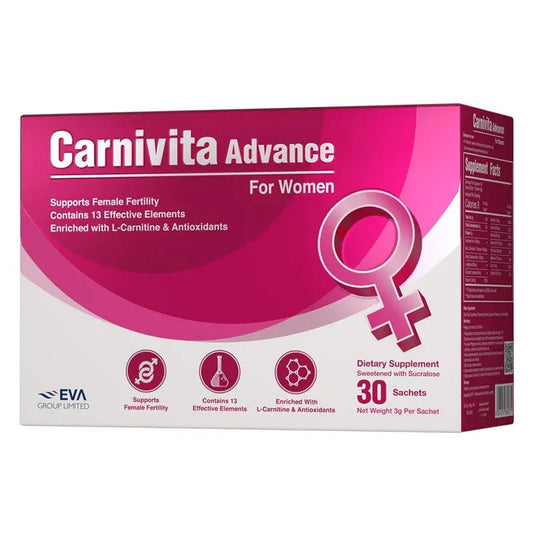 Eva Pharma Carnivita Advance Oral Powder Sachets For Women, Pack of 30's Eva Pharma