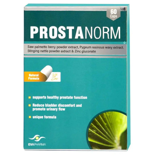 Eva Pharma Prostanorm Hard Gelatin Capsules for Prostate Health, Pack of 60's Eva Pharma