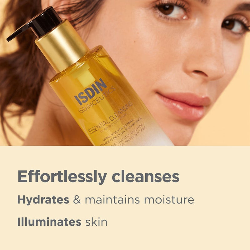 ISDIN Isdinceutics Essential Cleansing Oil Based Facial Cleanser 200ml Isdin