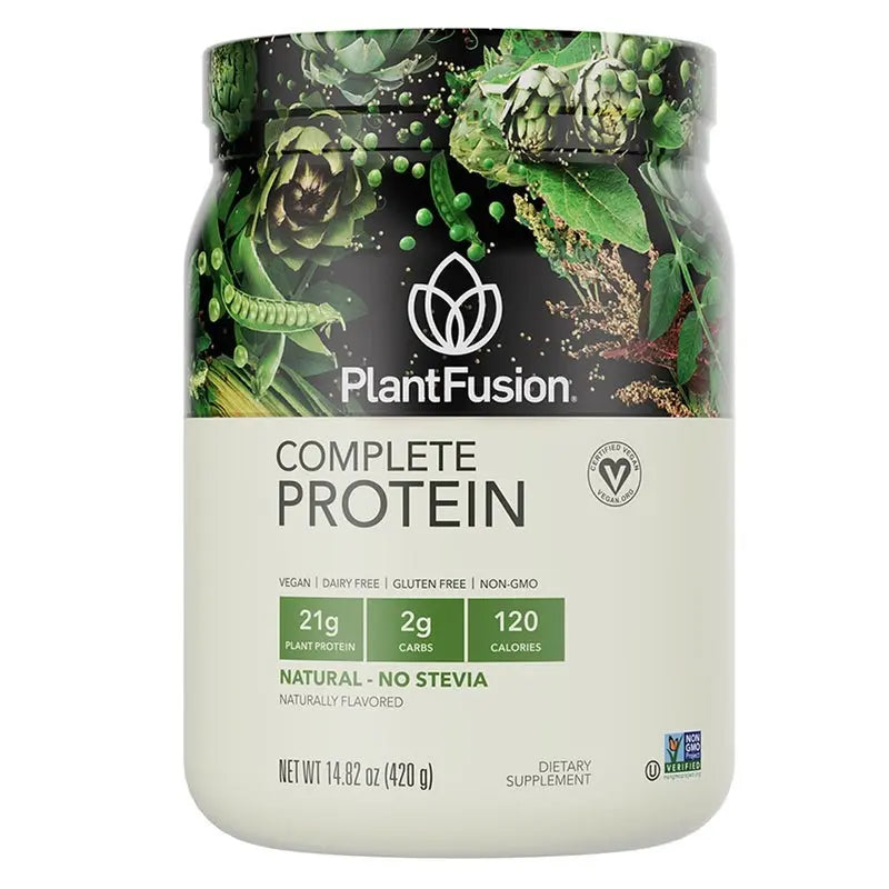 PlantFusion Complete Plant Protein Powder Natural - No Stevia 1Lbs PlantFusion