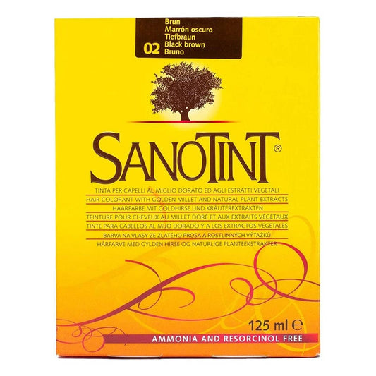 Sanotint Classic Ammonia Free Hair Color 02 Black Brown 125ml