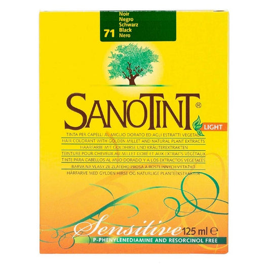 Sanotint Light Sensitive PPD Free Hair Color 71 Black 125ml