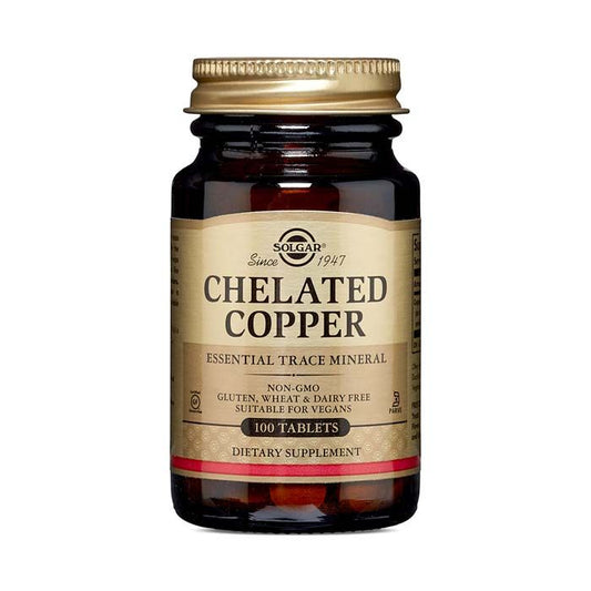 Solgar Chelated Copper 100 Tablets Solgar