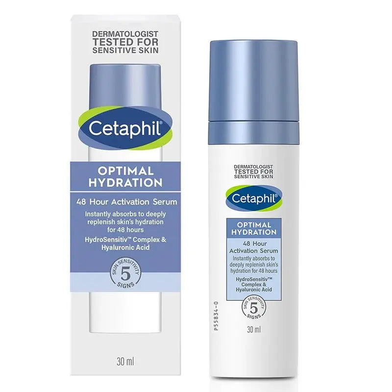 Cetaphil Optimal Hydration 48Hr Activation Moisturizing Facial Serum For Dry or Dehydrated Skin 30ml Cetaphil