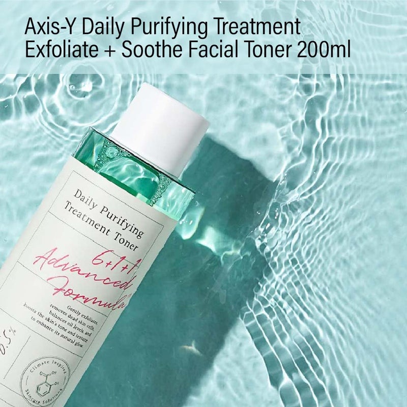 Axis-Y Daily Purifying Treatment Exfoliate + Soothe Facial Toner 200ml Axis-Y