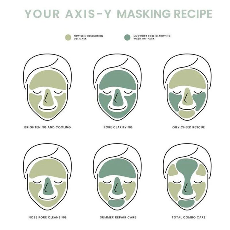 Axis-Y Mask Now Glow Later Wash Off Mask Duo Set - Gel Mask + Wash Off Pack 2*30ml Axis-Y