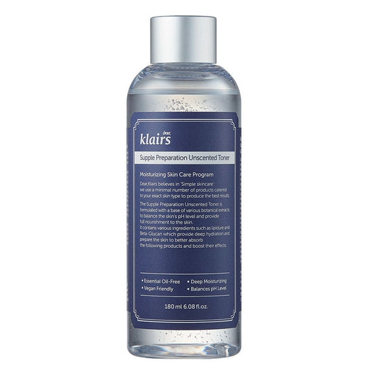 Dear Klairs Supple Preparation Unscented Moisturizing Facial Toner 180ml Dear Klairs