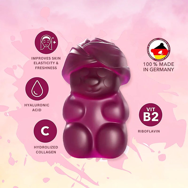 Ivybears Vibrant Skin Gummies With Collagen & Hyaluronic Acid, Pack of 60's Ivybears