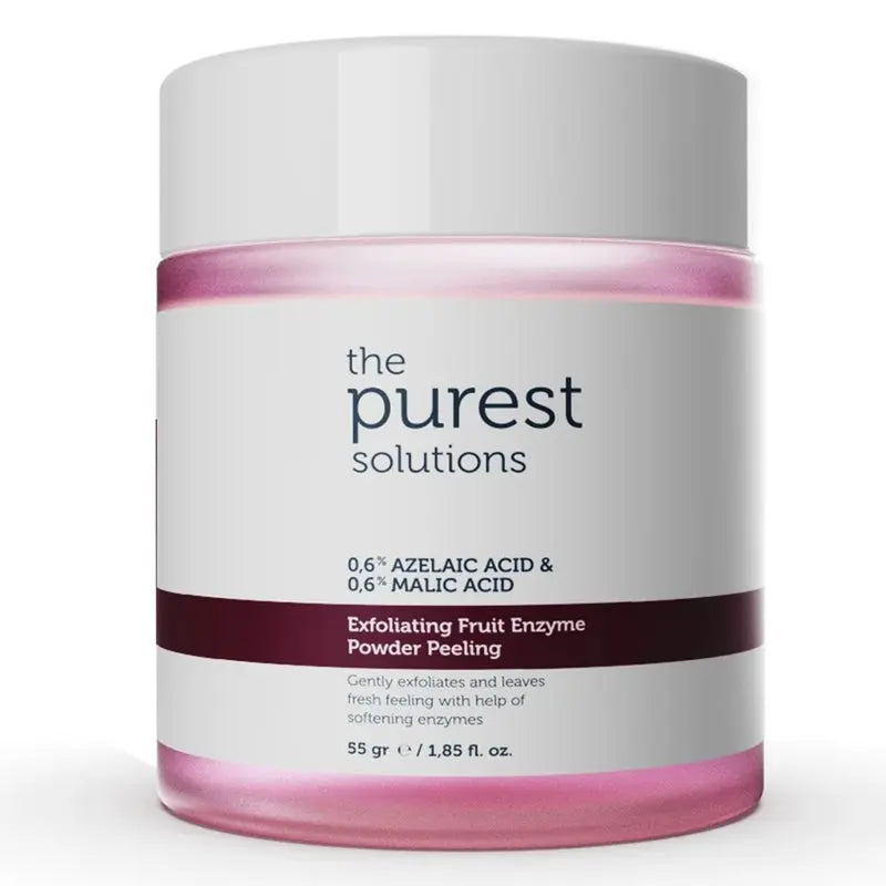The Purest Solutions 0.6% Azelaic Acid & 0.6% Malic Acid Exfoliating & Peeling Fruit Enzyme Powder 55g The Purest Solutions