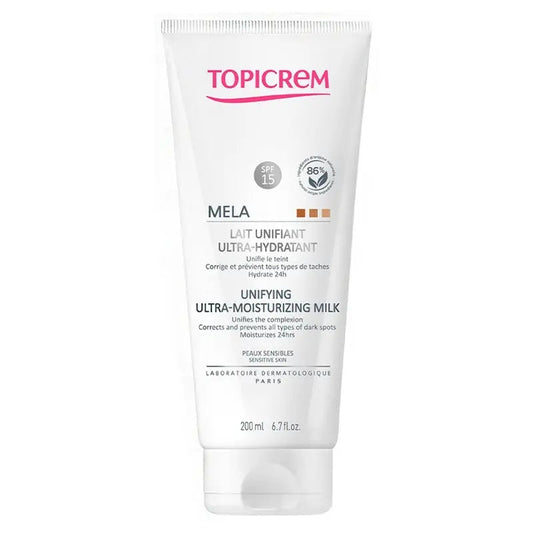 Topicrem Mela Ultra-Hydrant Unifying Ultra Moisturizing Milk With SPF 15 For Sensitive Skin 200ml Topicrem