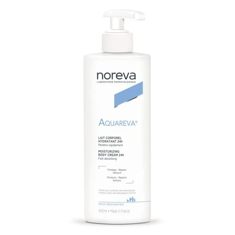 Noreva Aquareva 24-Hour Moisturizing Body Cream 400ml Noreva