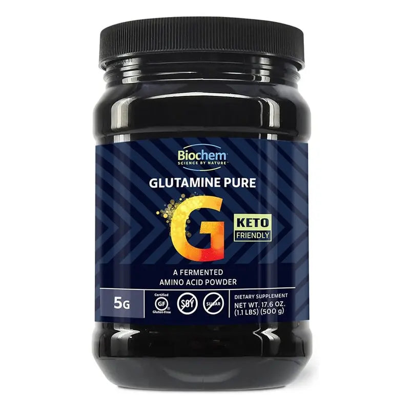 Biochem Glutamine Pure Fermented Amino acid Powder 500g Biochem