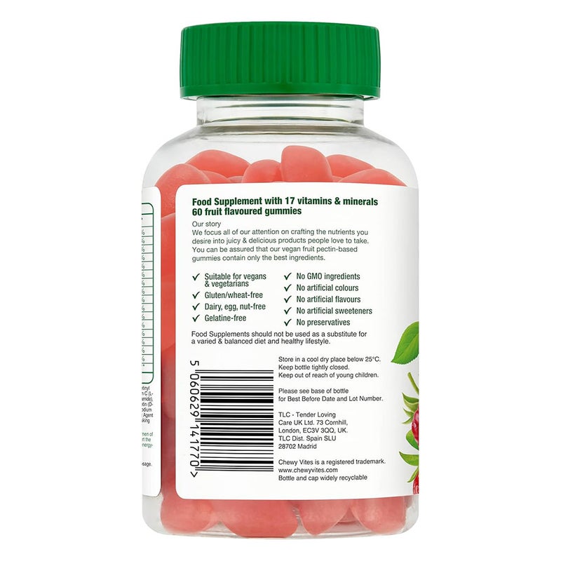 Chewy Vites Men's Multivitamin Supplement Adult Gummies, Pack of 60's Chewy Vites