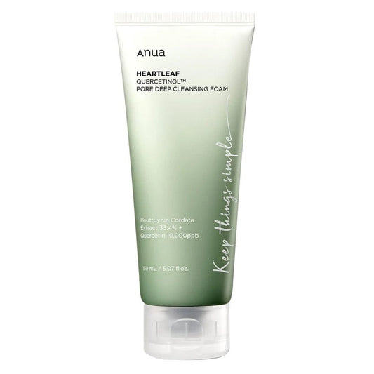 Anua Heartleaf Quercetinol Facial Deep Pore Cleansing Foam For Oily & Combination Skin 150ml