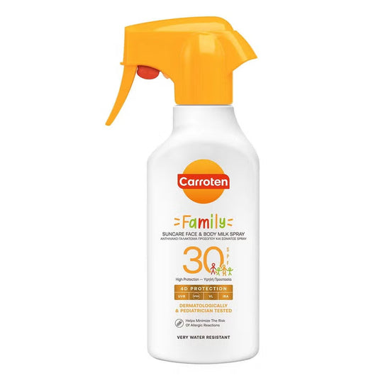 Carroten Family Suncare SPF30 Face & Body Milk Sunscreen Spray 270ml