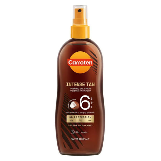 Carroten Intense Tan Skin Tanning Oil Spray With SPF 6 200ml