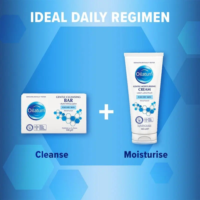 Oilatum Gentle Hydrating & Cleansing Bar For Dry Skin 100g Oilatum
