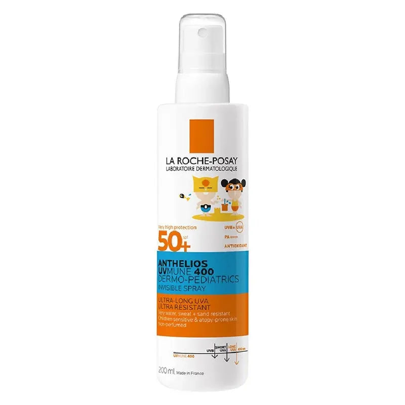 La Roche-Posay Anthelios UVMUNE 400 Dermo Pediatrics SPF50+ Invisible Kids Sunscreen Spray For Face & Body 200ml La Roche-Posay