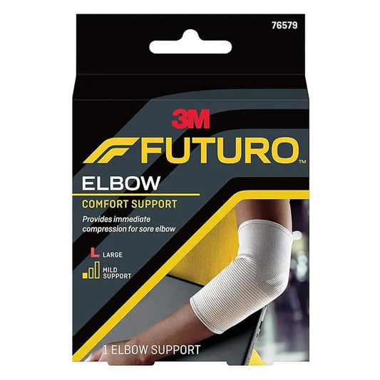 Futuro Elbow Support For Left/Right Elbow, Mild Support, Large, Grey Color, Pack of 1’s, Pack of 1’s Futuro
