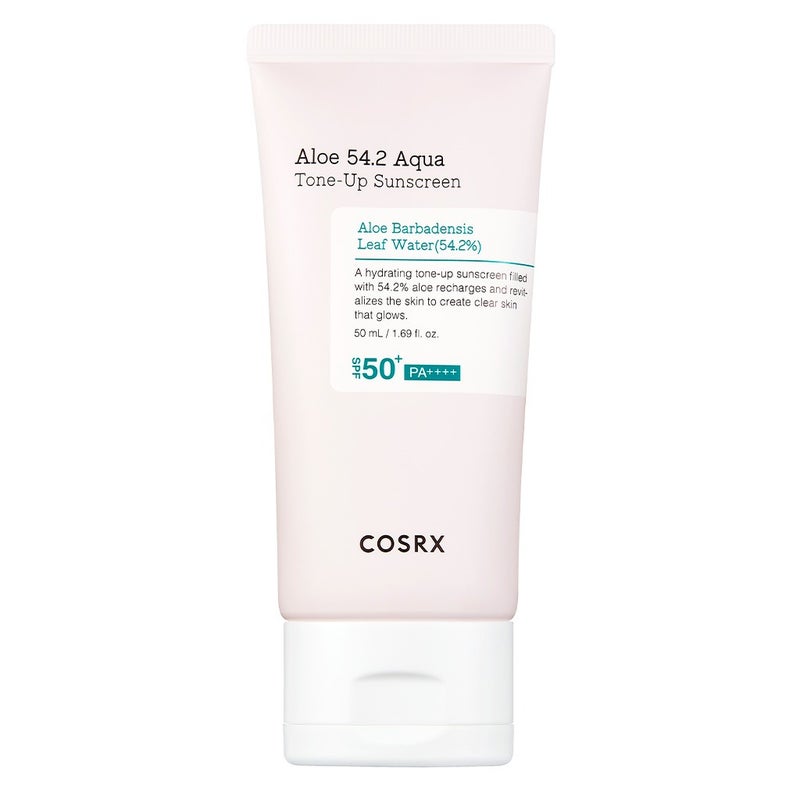 Cosrx Aloe 54.2 Aqua Tone Up Tinted Sunscreen Cream SPF50+ & PA++++ For Sensitive Skin 50ml Cosrx