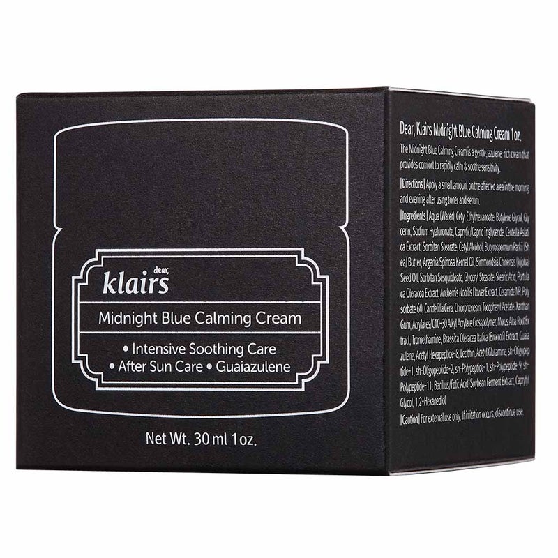 Dear Klairs Midnight Blue Intensive Soothing Care Calming Face Cream 30ml Dear Klairs