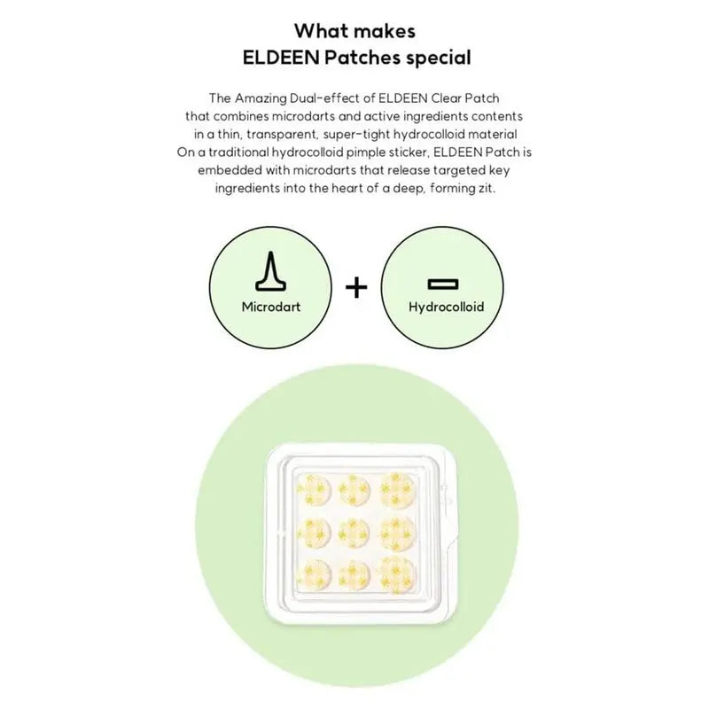 Eldeen Good Bye Blemishes Microdart Project Clear Patch, Pack of 9’s Eldeen