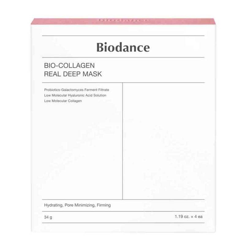 Biodance Bio-Collagen Real Deep Skin Firming Facial Sheet Mask 34g, Pack of 4’s