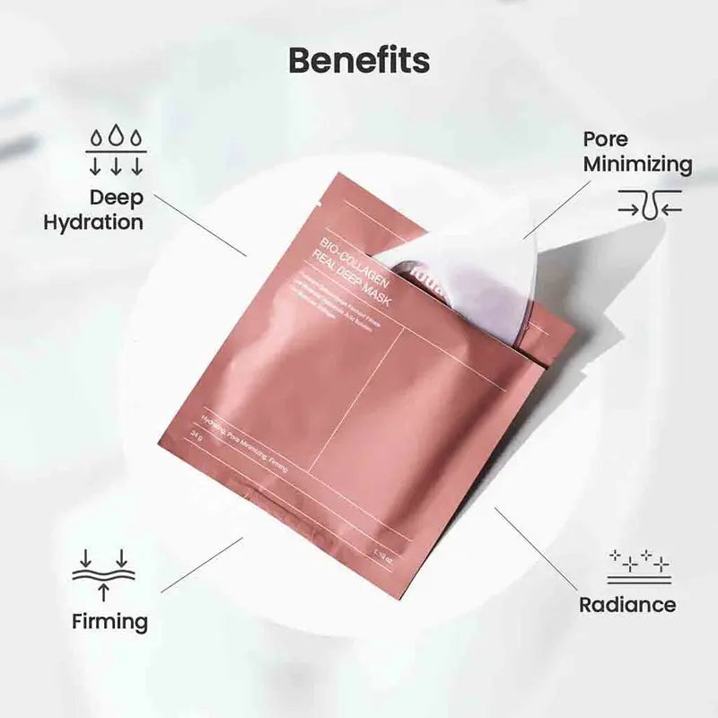 Biodance Bio-Collagen Real Deep Skin Firming Facial Sheet Mask 34g, Pack of 4’s Biodance